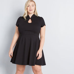 Modcloth "High Society Style" Black Short Sleeve
